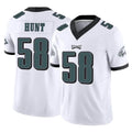 Davalo P.Eagles #58 Jalyx Hunt Player White Limited Vapor F.U.S.E. Home Game Stitched Jerseys
