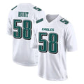 Davalo P.Eagles #58 Jalyx Hunt Player White Tundra Fashion Home Game Stitched Jerseys