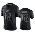 Davalo P.Eagles #62 Jason Kelce Player Black REFLECTIVE Limited Stitched Jerseys