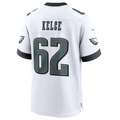 Davalo P.Eagles #62 Jason Kelce White White Game Jersey Stitched American Stitched Jersey