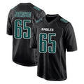 Davalo P.Eagles #65 Lane Johnson Player Carbon Black Fashion Home Game Stitched Jerseys
