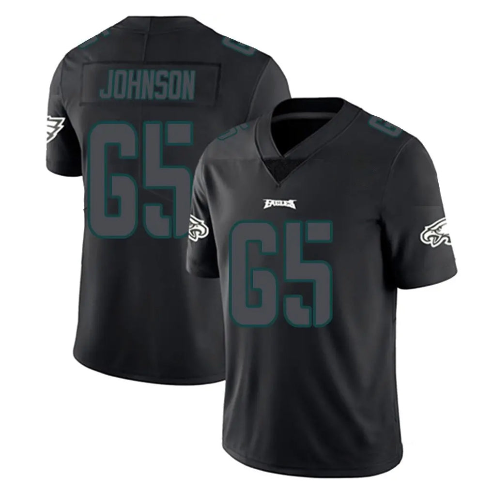 Davalo P.Eagles #65 Lane Johnson Player Limited Black Impact Home Game Stitched Jerseys