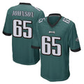 Davalo P.Eagles #65 Lane Johnson Player Team Color Green Home Game Stitched Jerseys