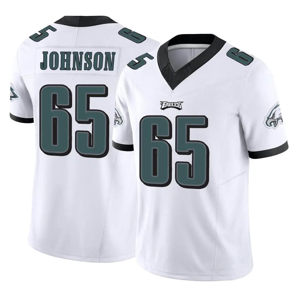 Davalo P.Eagles #65 Lane Johnson Player White Limited Vapor F.U.S.E. Home Game Stitched Jerseys