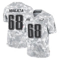 Davalo P.Eagles #68 Jordan Mailata Player Arctic Camo Salute to Service Limited Game Stitched Jerseys