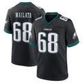 Davalo P.Eagles #68 Jordan Mailata Player Black Game Home Stitched Jerseys