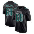 Davalo P.Eagles #68 Jordan Mailata Player Carbon Black Fashion Home Game Stitched Jerseys