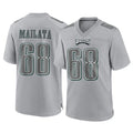 Davalo P.Eagles #68 Jordan Mailata Player Gray Atmosphere Fashion Home Game Stitched Jerseys