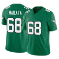 Davalo P.Eagles #68 Jordan Mailata Player Green Kelly Alternate Vapor F.U.S.E. Home Game Stitched Jerseys
