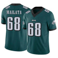 Davalo P.Eagles #68 Jordan Mailata Player Team Color Green Limited Vapor F.U.S.E. Home Game Stitched Jerseys