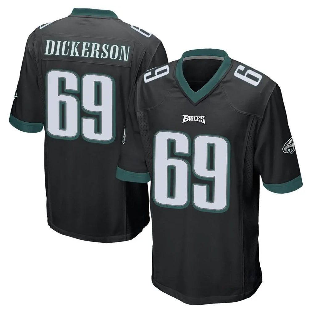 Davalo P.Eagles #69 Landon Dickerson Player Black Home Game Stitched Jerseys