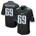 Davalo P.Eagles #69 Landon Dickerson Player Black Home Game Stitched Jerseys