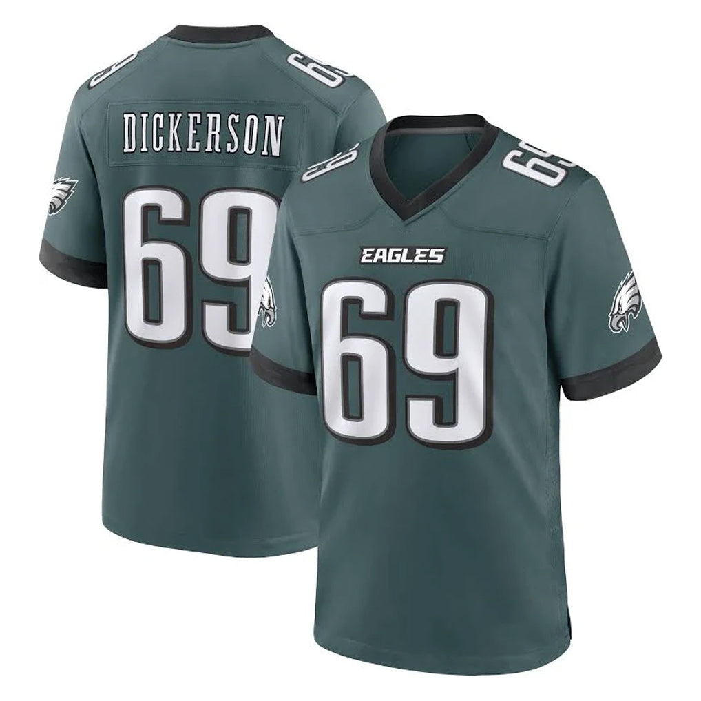 Davalo P.Eagles #69 Landon Dickerson Player Green Home Game Stitched Jerseys