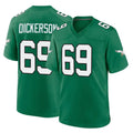 Davalo P.Eagles #69 Landon Dickerson Player Green Kelly Alternate Home Game Stitched Jerseys
