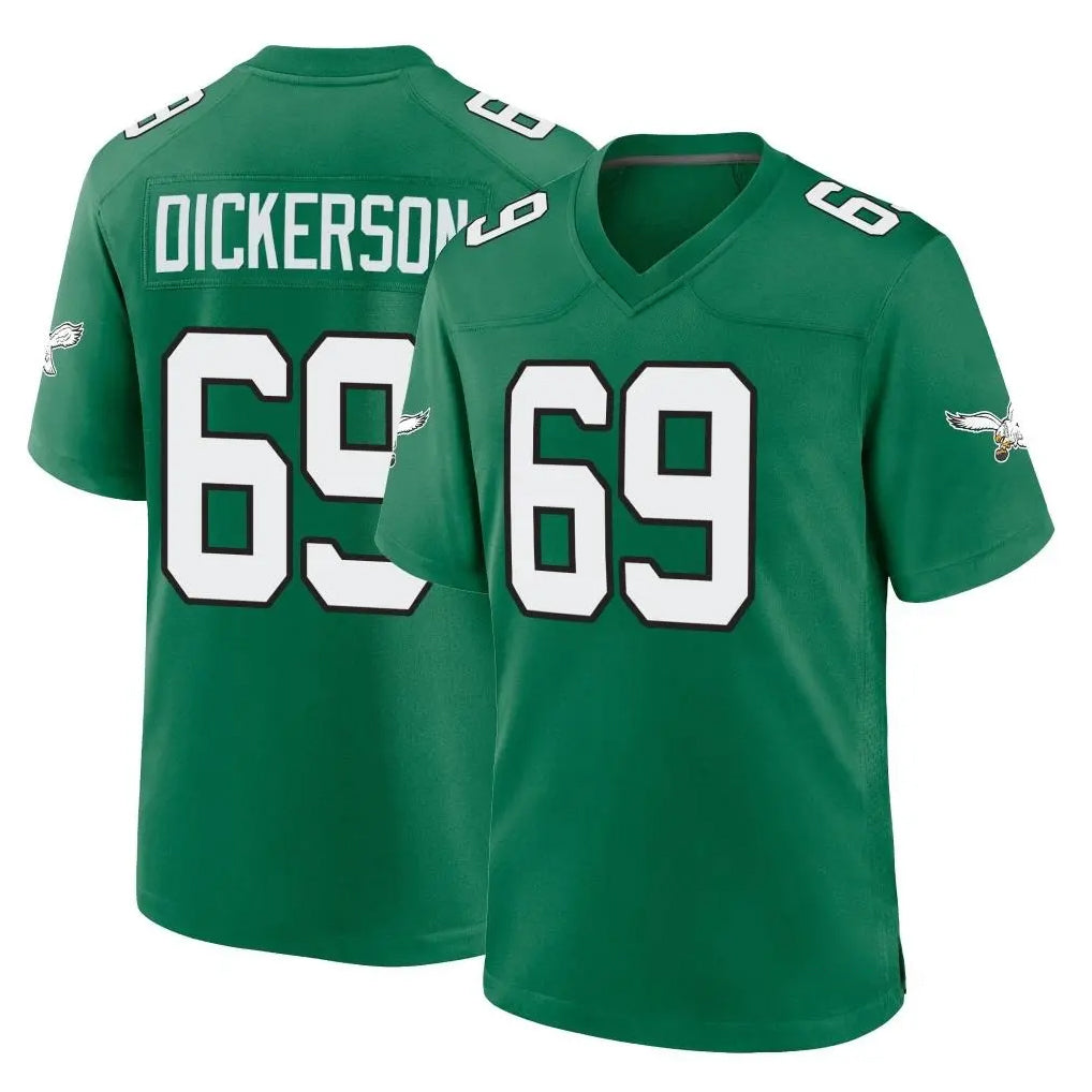 Davalo P.Eagles #69 Landon Dickerson Player Green Kelly Alternate Home Game Stitched Jerseys