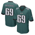 Davalo P.Eagles #69 Landon Dickerson Player Team Color Green Home Game Stitched Jerseys