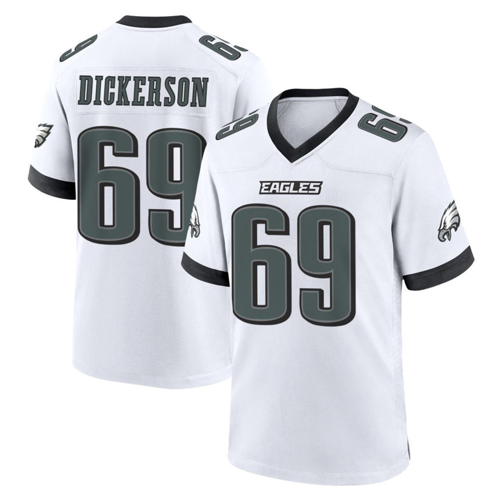 Davalo P.Eagles #69 Landon Dickerson Player White Game Home Stitched Jerseys