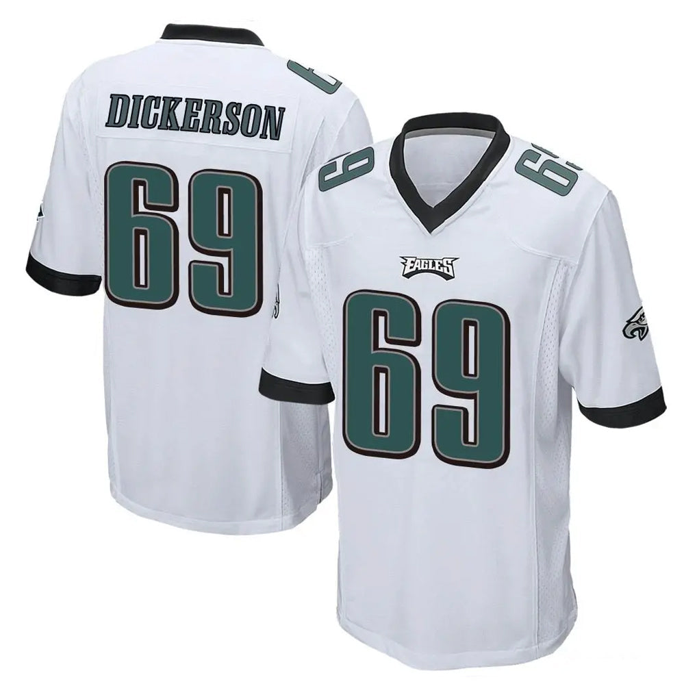 Davalo P.Eagles #69 Landon Dickerson Player White Home Game Stitched Jerseys