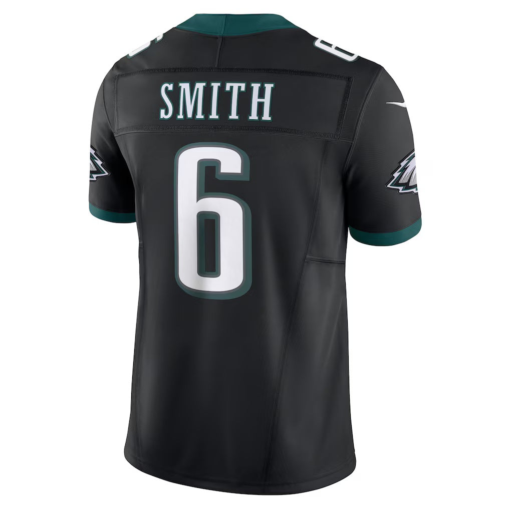 Davalo P.Eagles #6 DeVonta Smith Black Alternate Vapor F.U.S.E. Limited Stitched Jerseys