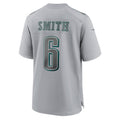 Davalo P.Eagles #6 DeVonta Smith Gray Atmosphere Fashion Game Stitched Jerseys