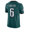 Davalo P.Eagles #6 DeVonta Smith Green Vapor F.U.S.E. Limited Stitched Jerseys