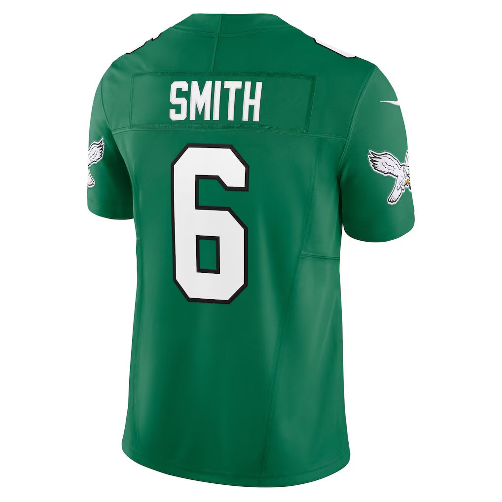 Davalo P.Eagles #6 DeVonta Smith Kelly Green Vapor F.U.S.E. Limited Stitched Jerseys