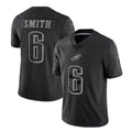 Davalo P.Eagles #6 DeVonta Smith Player Black REFLECTIVE Limited Stitched Jerseys