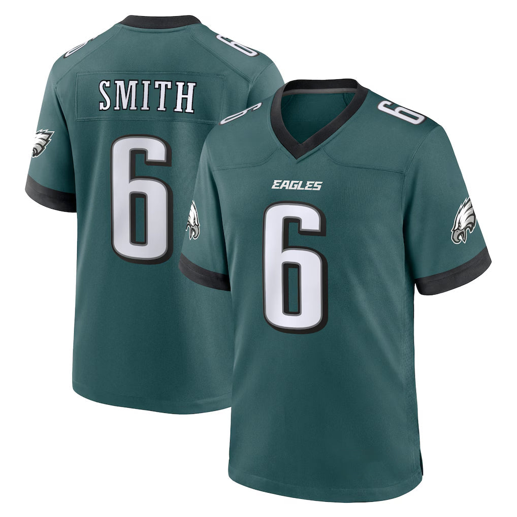 Davalo P.Eagles #6 DeVonta Smith Player Green Home Game Stitched Jerseys
