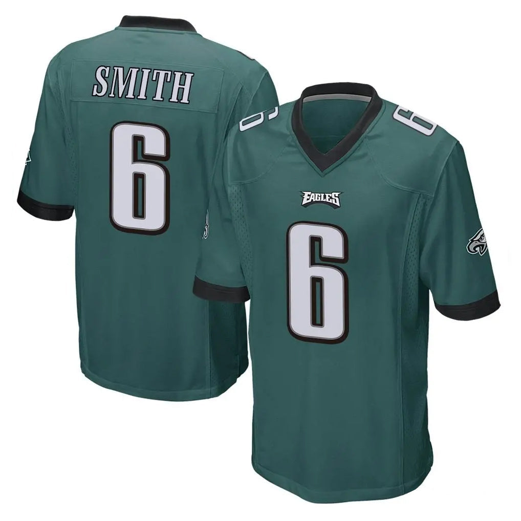 Davalo P.Eagles #6 DeVonta Smith Player Team Color Green Home Game Stitched Jerseys