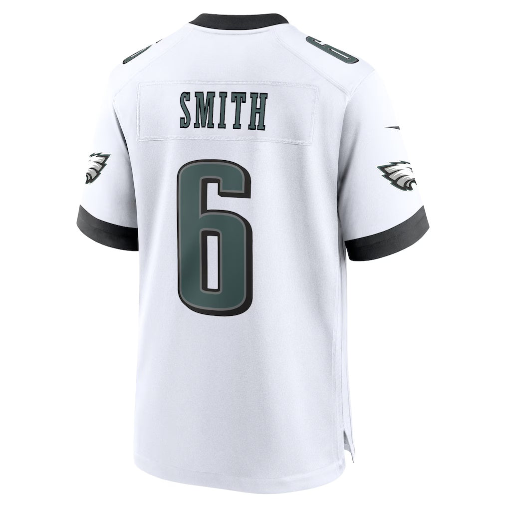 Davalo P.Eagles #6 DeVonta Smith White White Game Stitched Jerseys
