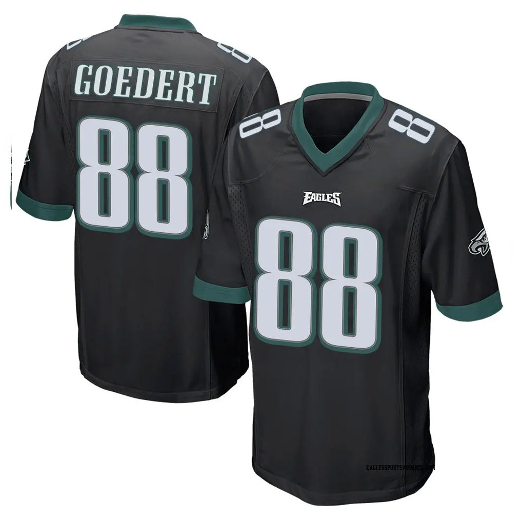Davalo P.Eagles #88 Dallas Goedert Player Black Home Game Stitched Jerseys