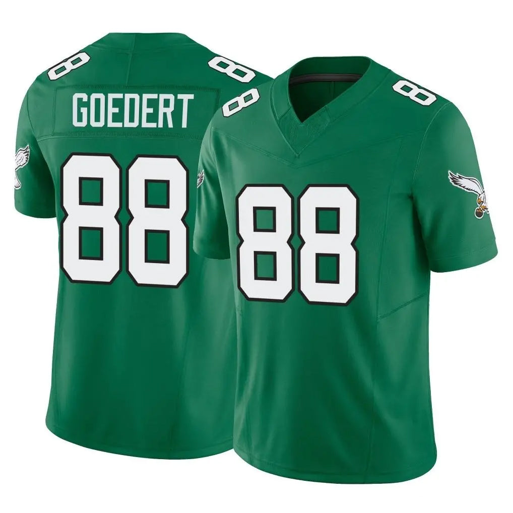 Davalo P.Eagles #88 Dallas Goedert Player Green Kelly Alternate Vapor F.U.S.E. Home Game Stitched Jerseys