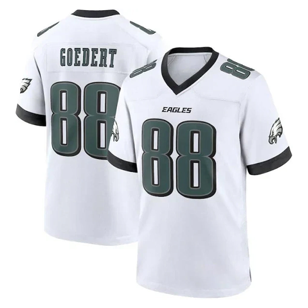 Davalo P.Eagles #88 Dallas Goedert Player White Game Home Stitched Jerseys