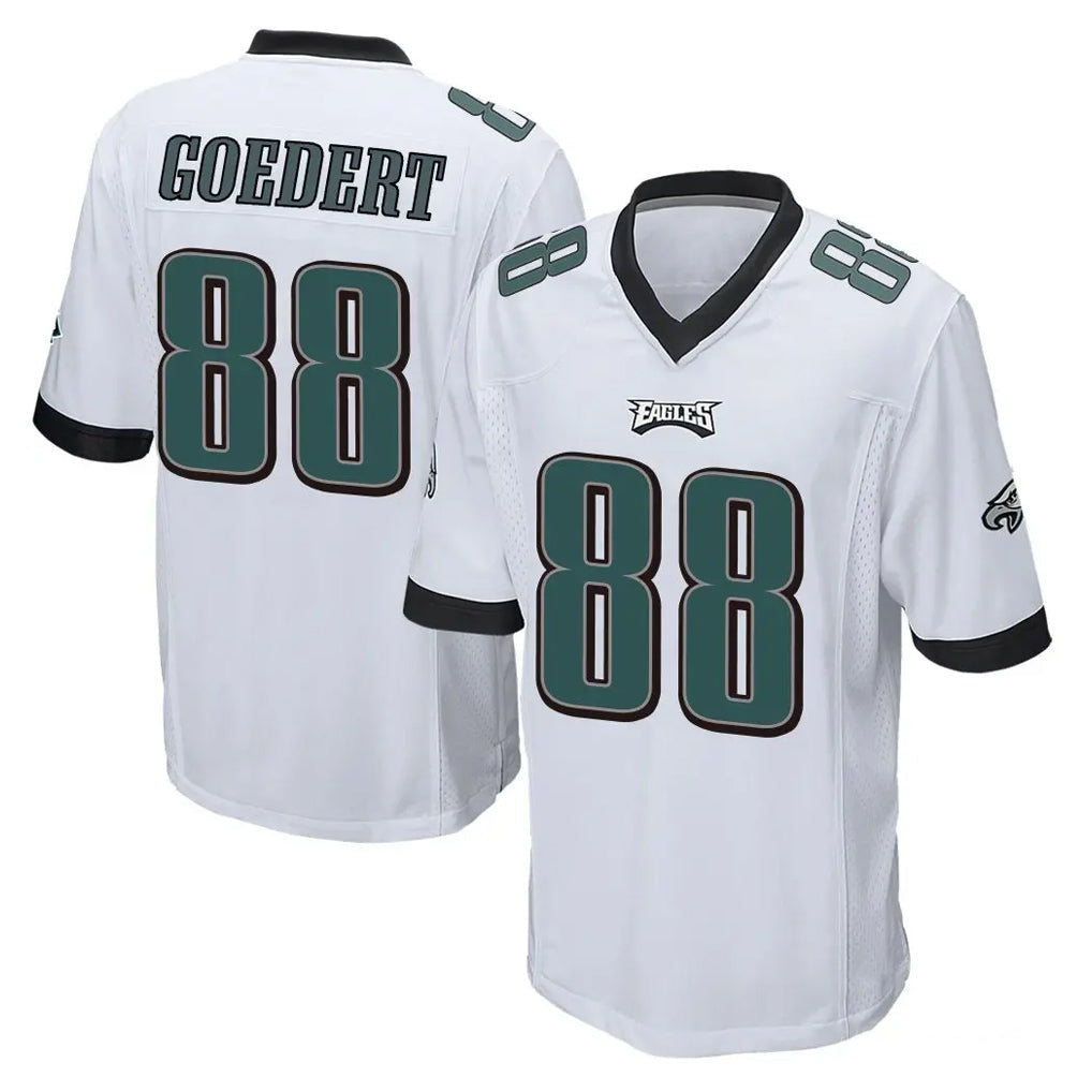 Davalo P.Eagles #88 Dallas Goedert Player White Home Game Stitched Jerseys
