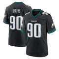 Davalo P.Eagles #90 Jordan Davis Player Black Game Home Stitched Jerseys