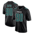 Davalo P.Eagles #90 Jordan Davis Player Carbon Black Fashion Home Game Stitched Jerseys