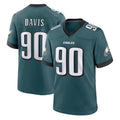 Davalo P.Eagles #90 Jordan Davis Player Green Home Game Stitched Jerseys