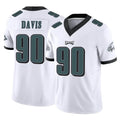 Davalo P.Eagles #90 Jordan Davis Player White Limited Vapor F.U.S.E. Home Game Stitched Jerseys