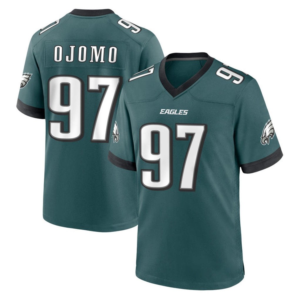 Davalo P.Eagles #97 Moro Ojomo Player Green Home Game Stitched Jerseys