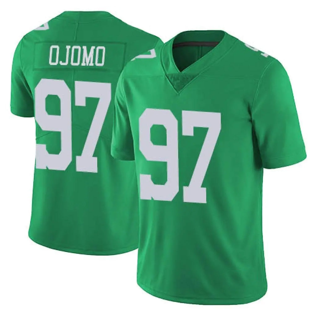 Davalo P.Eagles #97 Moro Ojomo Player Green Limited Vapor Untouchable Home Game Stitched Jerseys