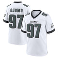Davalo P.Eagles #97 Moro Ojomo Player White Game Home Stitched Jerseys