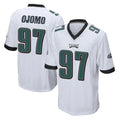 Davalo P.Eagles #97 Moro Ojomo Player White Home Game Stitched Jerseys