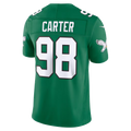 Davalo P.Eagles #98 Jalen Carter Kelly Green Alternate Vapor F.U.S.E. Stitched Limited Jerseys