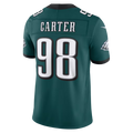 Davalo P.Eagles #98  Jalen Carter Midnight Green Team Vapor F.U.S.E. Stitched Limited Jerseys