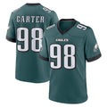 Davalo P.Eagles #98 Jalen Carter Player Green Home Game Stitched Jerseys