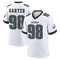 Davalo P.Eagles #98 Jalen Carter Player White Game Home Stitched Jerseys