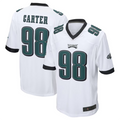 Davalo P.Eagles #98 Jalen Carter White Game Stitched American Stitched Jerseys