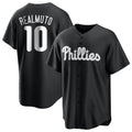 Davalo P.Phillies #10 J.T. Realmuto Player Black Alt Fashion Home Game Stitched Jerseys