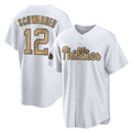 Davalo P.Phillies #12 Kyle Schwarber Player Gold All-Star Home Game Stitched Jerseys