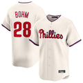 Davalo P.Phillies #28 Alec Bohm Player Cream Home Limited Stitched Jerseys